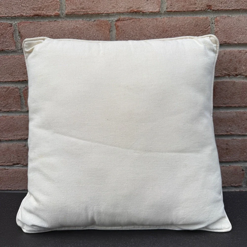 Sandi Gore Evans Vintage Throw Pillow Bunny Garden Tapestry Cottagecore Decor